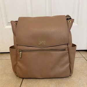 Freshly Picked Tan Leather Baby Bag